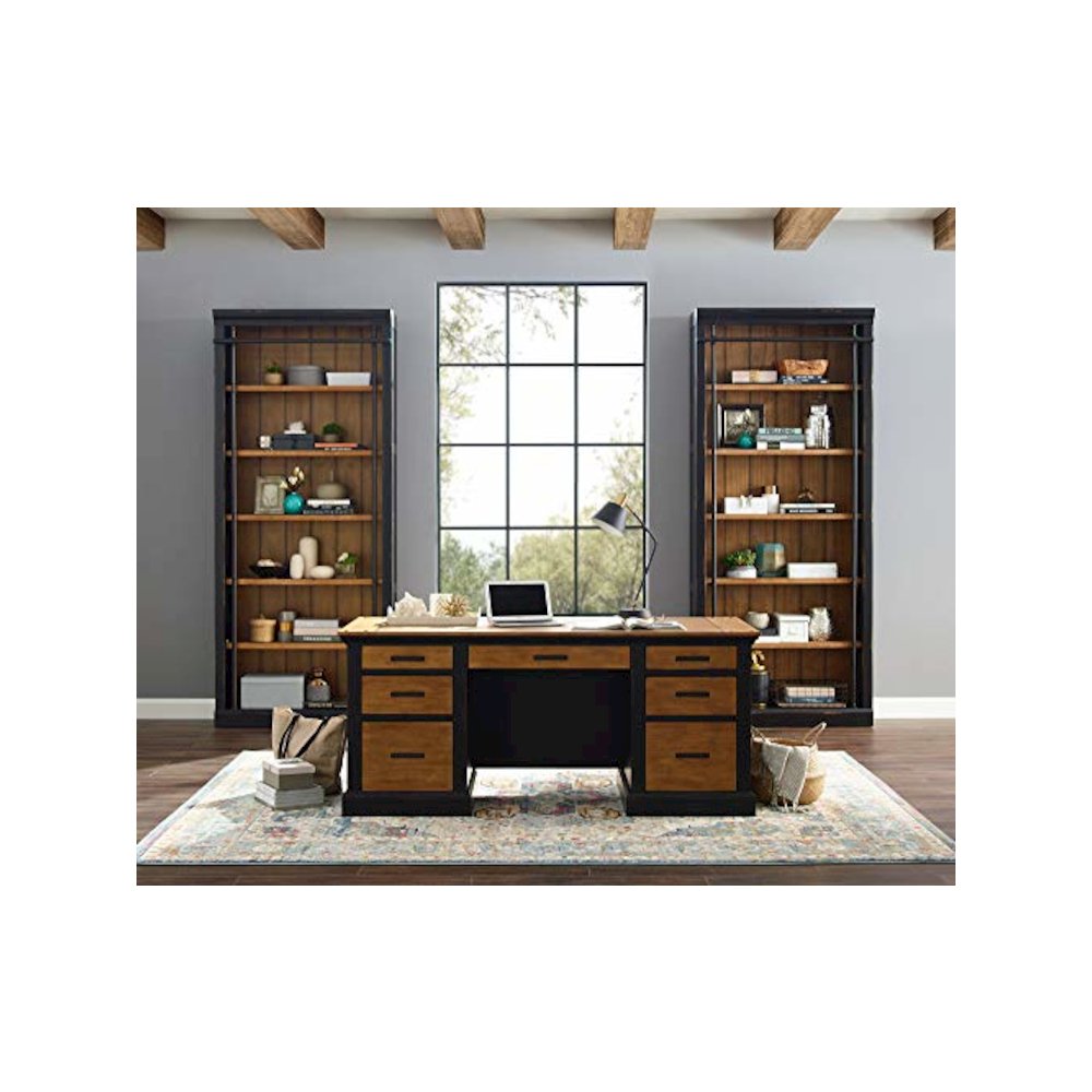 Toulouse 8' Tall Wood Bookcase, Storage