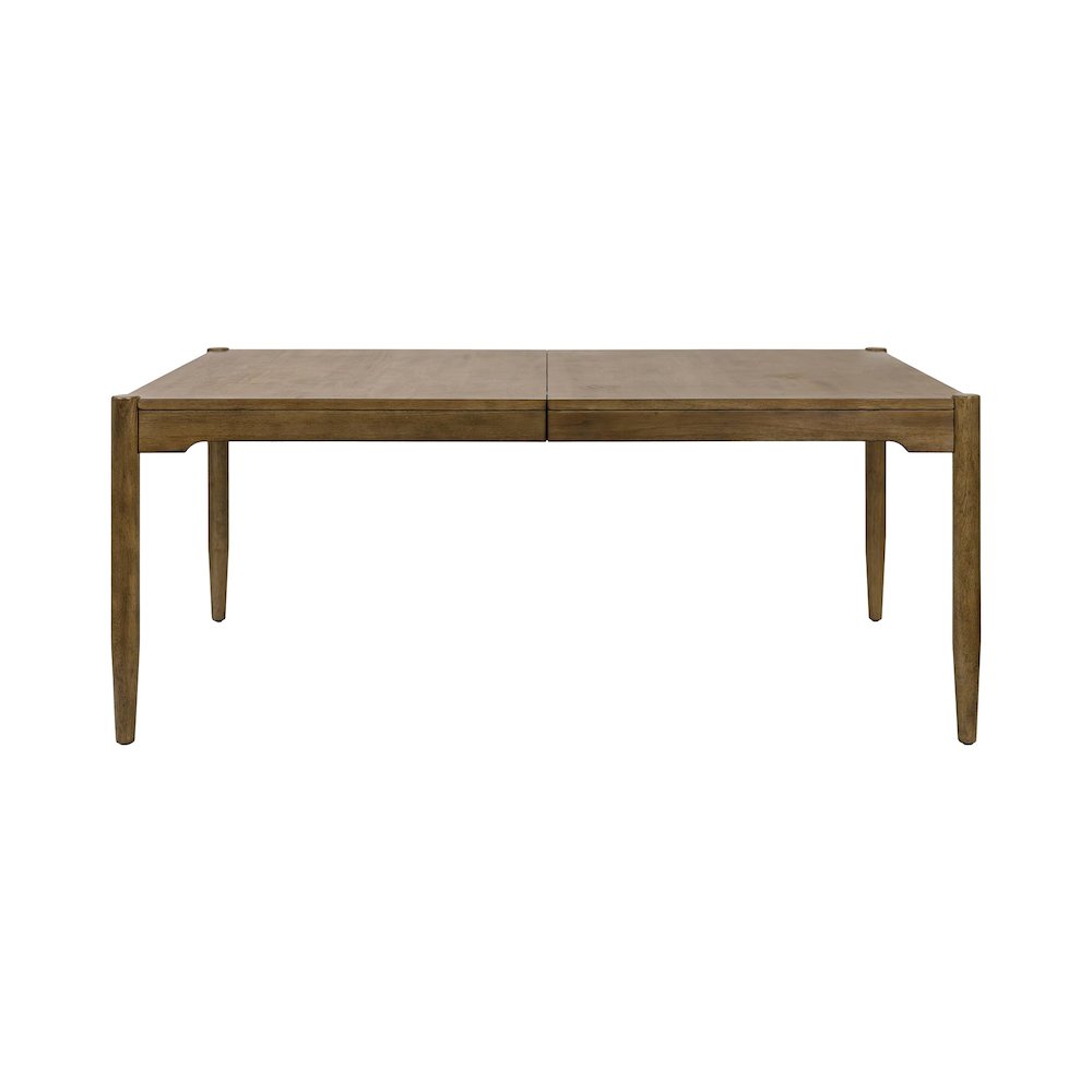Lachlan Modern Wood Rectangular Kitchen Dining Table, Brown