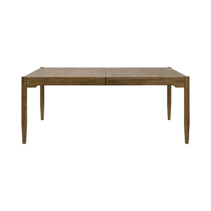 Lachlan Modern Wood Rectangular Kitchen Dining Table, Brown