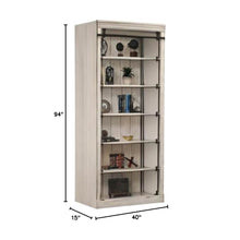 Avondale 8' Tall Wood Bookcase, Storage