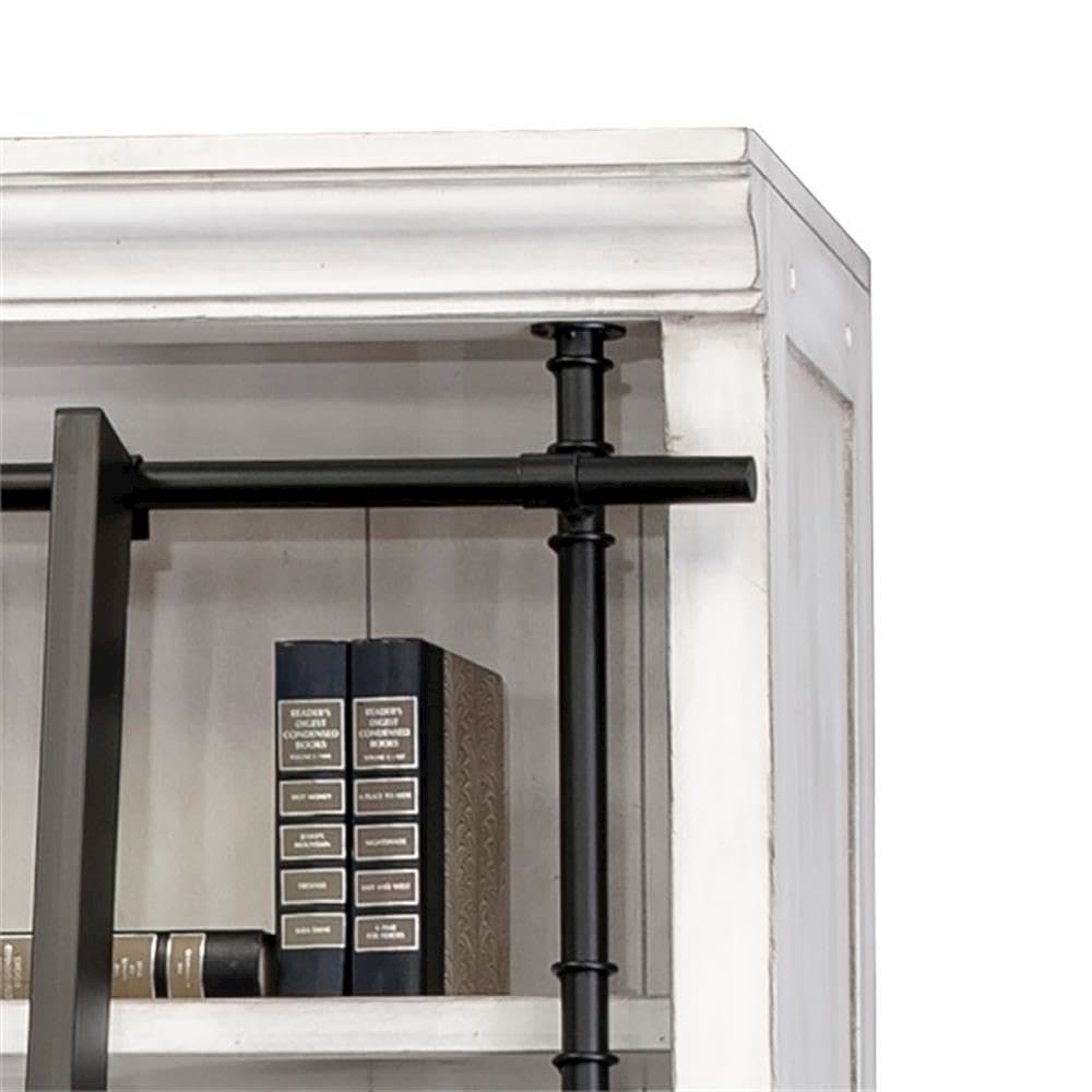 Avondale 8' Tall Bookcase Wall With Ladder