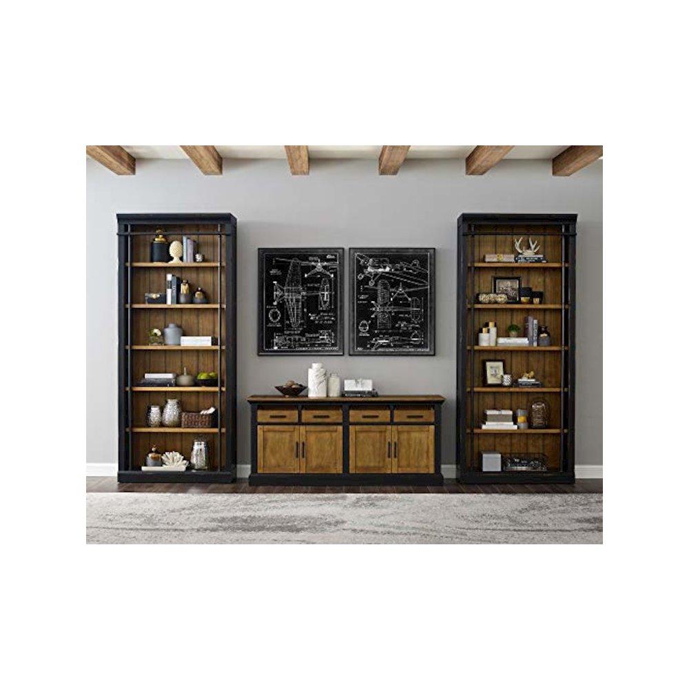 Toulouse 8' Tall Wood Bookcase, Storage
