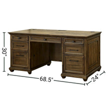 Executive Desk With Drawers and File Storage for Professional Offices