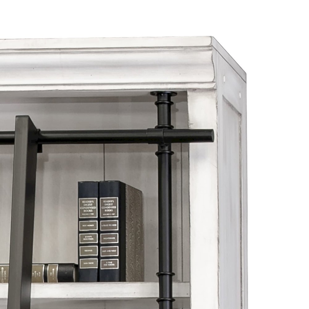 Avondale 8' Tall Bookcase Wall With Ladder