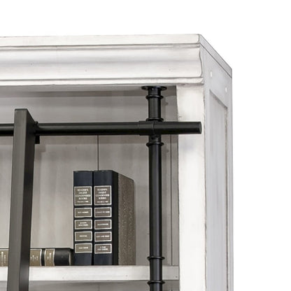 Avondale 8' Tall Bookcase Wall With Ladder