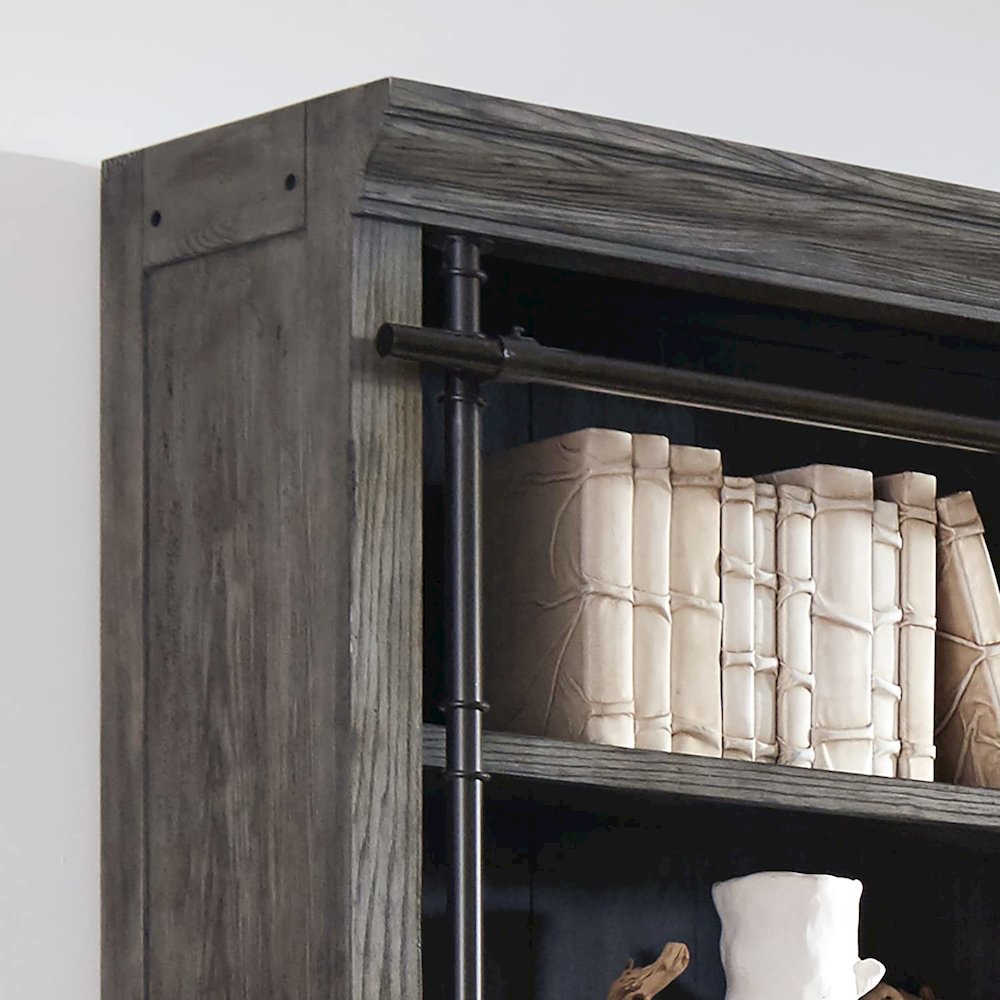 Avondale 8' Tall Bookcase Wall With Ladder