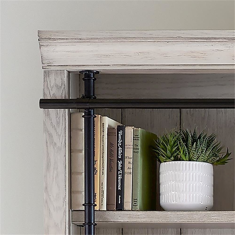 Avondale 8' Tall Bookcase Wall With Ladder
