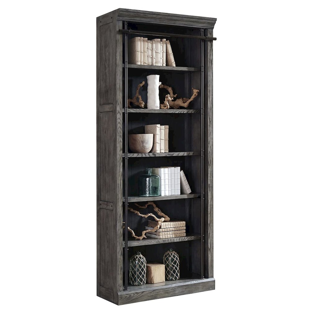 Avondale 8' Tall Bookcase Wall With Ladder