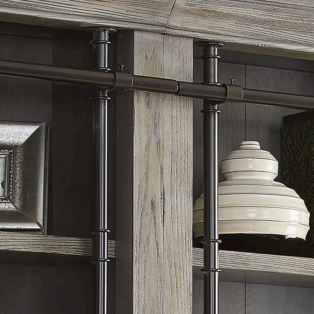 Avondale 8' Tall Bookcase Wall With Ladder