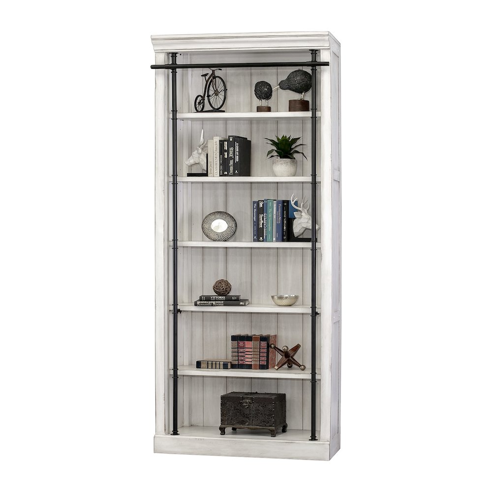 Avondale 8' Tall Bookcase Wall With Ladder