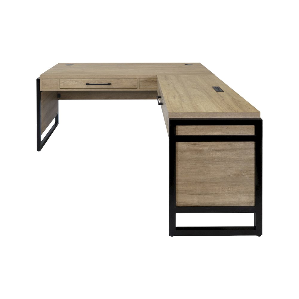 Mason Laminate Open L-Desk & Return