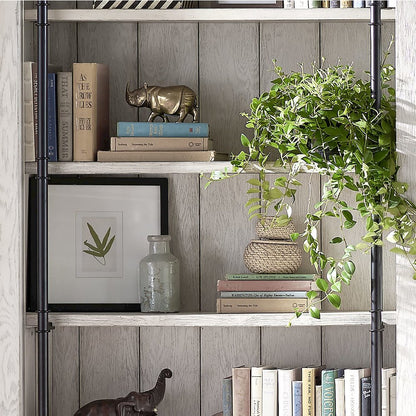 Avondale 8' Tall Bookcase Wall With Ladder