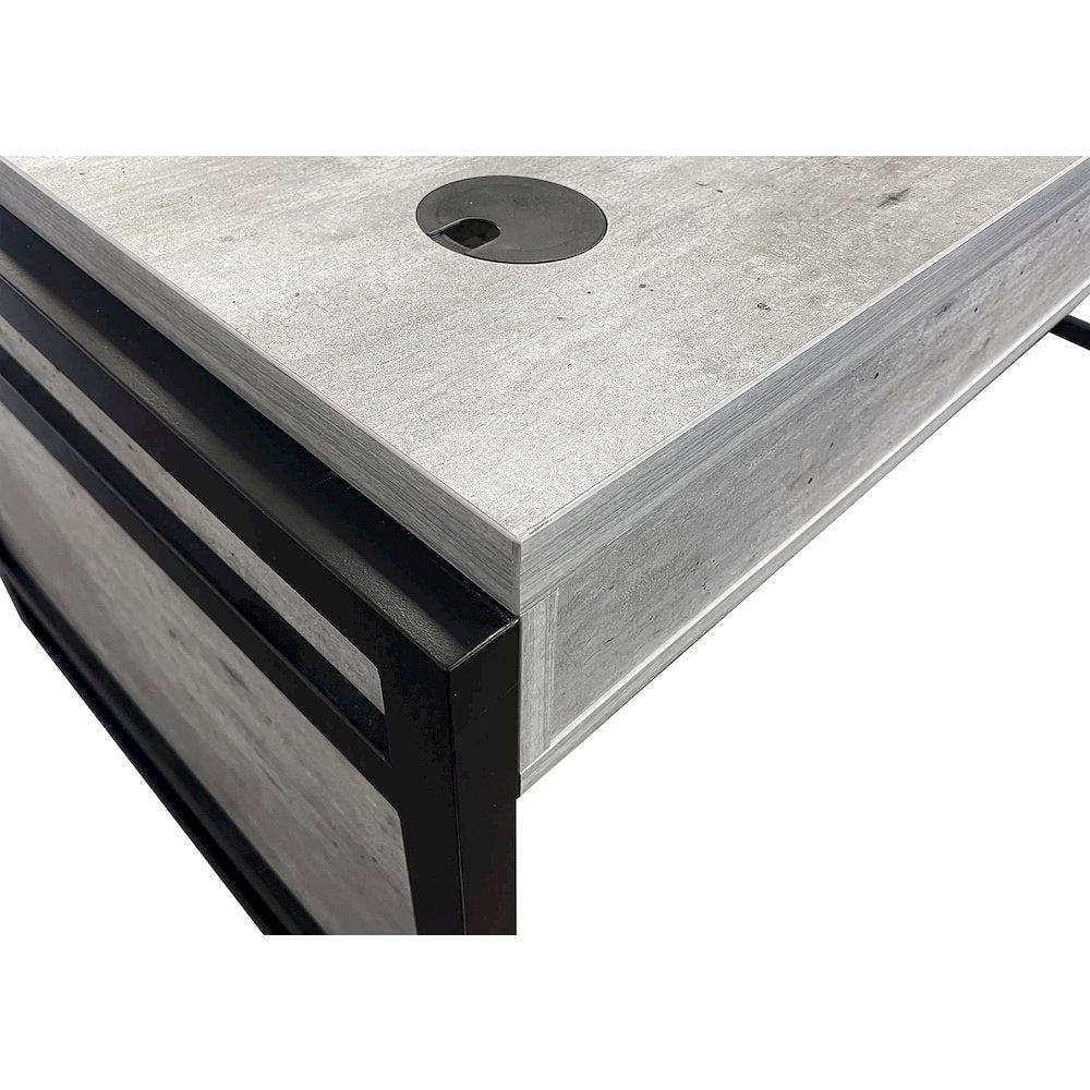 Mason Laminate Open L-Desk & Return