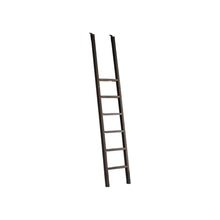 Metal Rolling Ladder, 8-Foot Tall Bookcase Companion, Black