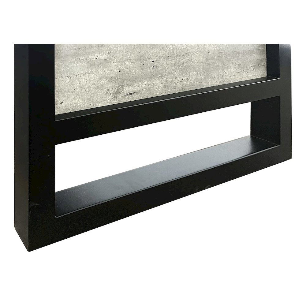 Open L-Desk & Return, Pencil Drawers, Power Center, Gray