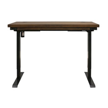 Rustic Electric Sit/Stand Desk, Height Adjustable 30"-45", Brown