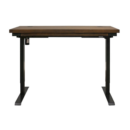 Rustic Electric Sit/Stand Desk, Height Adjustable 30"-45", Brown