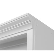 Wood Open Bookcase, 3 Adjustable Shelves, Fixed Shelf, White
