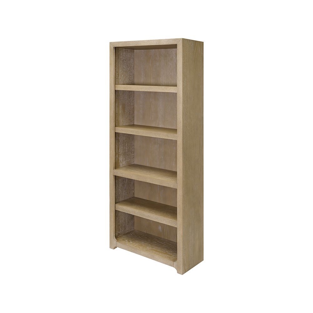 Wooden Bookshelf with 4 Shelves, Tall Bookcase for Living Room Use