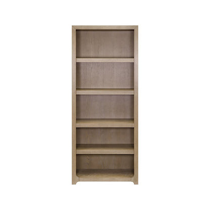 Wooden Bookshelf with 4 Shelves, Tall Bookcase for Living Room Use