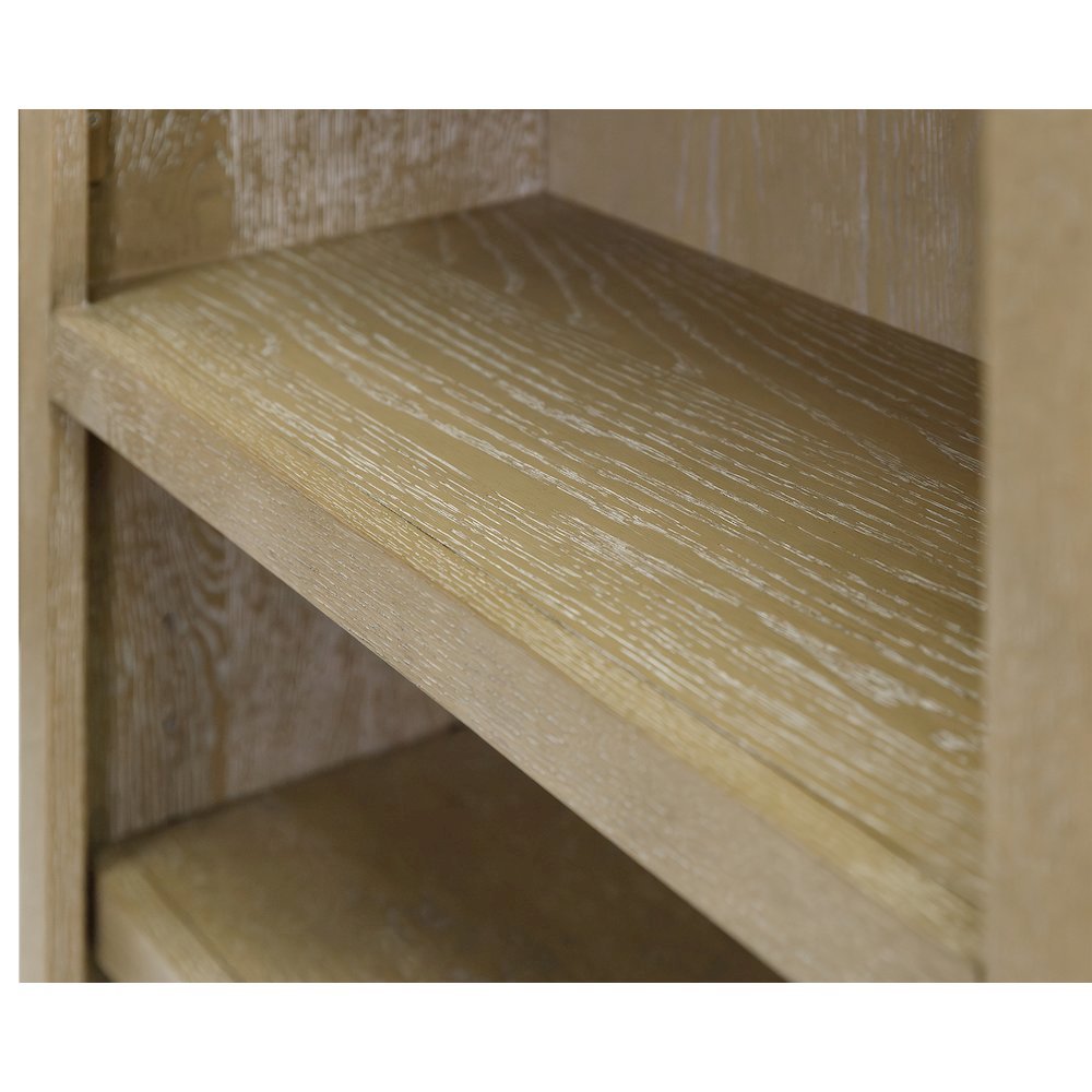 Wooden Bookshelf with 4 Shelves, Tall Bookcase for Living Room Use