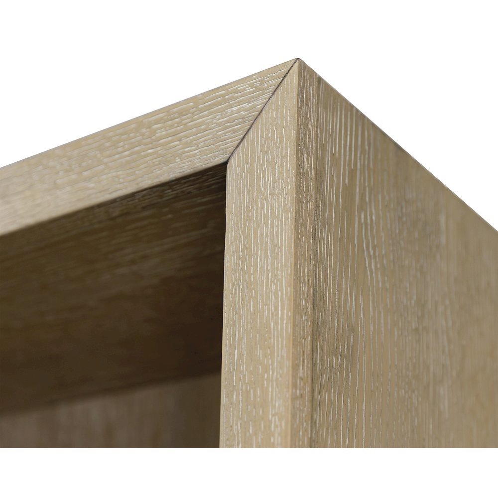Wooden Bookshelf with 4 Shelves, Tall Bookcase for Living Room Use
