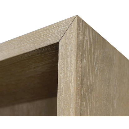 Wooden Bookshelf with 4 Shelves, Tall Bookcase for Living Room Use