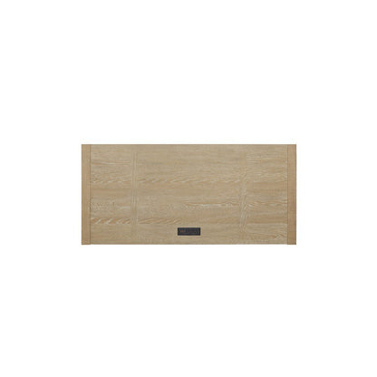Modern Light Brown Desk – 55 Inch Computer Desk With Long Table Design