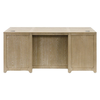 Traditional Executive Desk with File Drawer and Storage Drawers