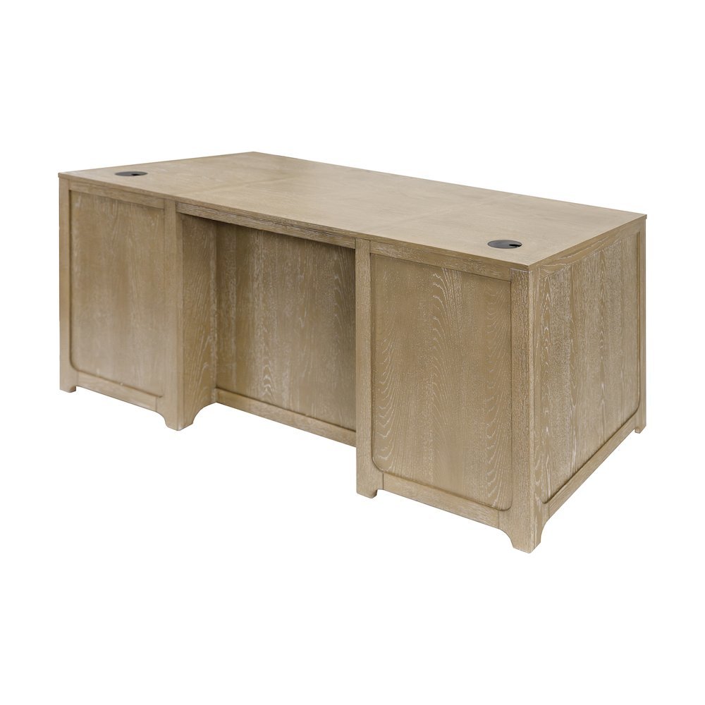 Traditional Executive Desk with File Drawer and Storage Drawers