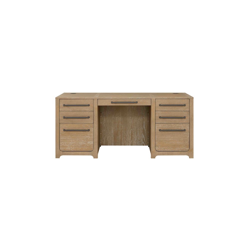 Traditional Executive Desk with File Drawer and Storage Drawers