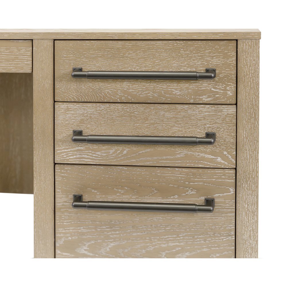 Traditional Executive Desk with File Drawer and Storage Drawers