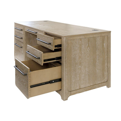 Traditional Executive Desk with File Drawer and Storage Drawers