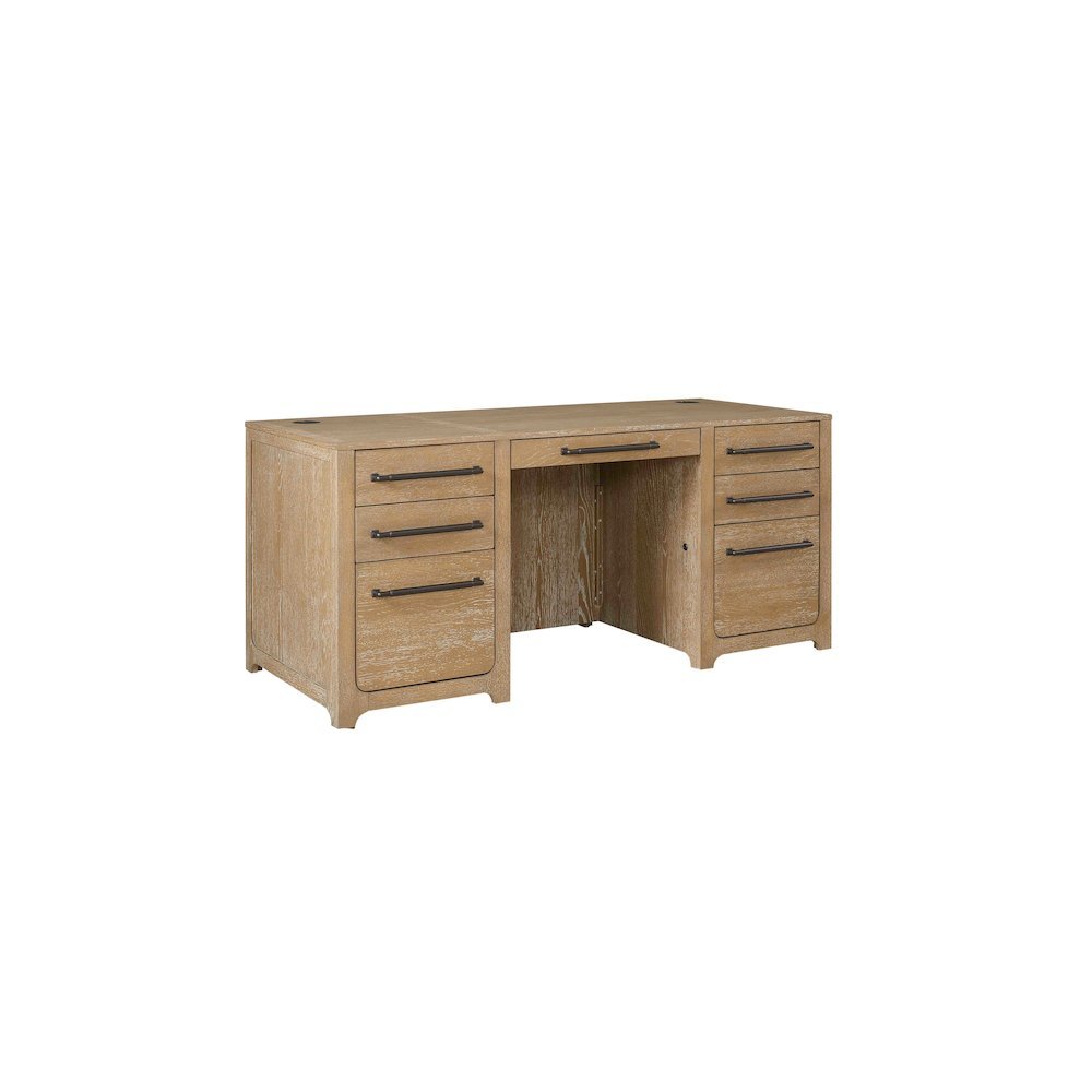 Traditional Executive Desk with File Drawer and Storage Drawers