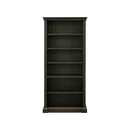 Wood Open Bookcase, 3 Adjustable Shelves, Fixed Shelf, Brown