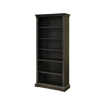 Wood Open Bookcase, 3 Adjustable Shelves, Fixed Shelf, Brown