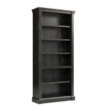 Wood Open Bookcase, 3 Adjustable Shelves, Fixed Shelf, Brown