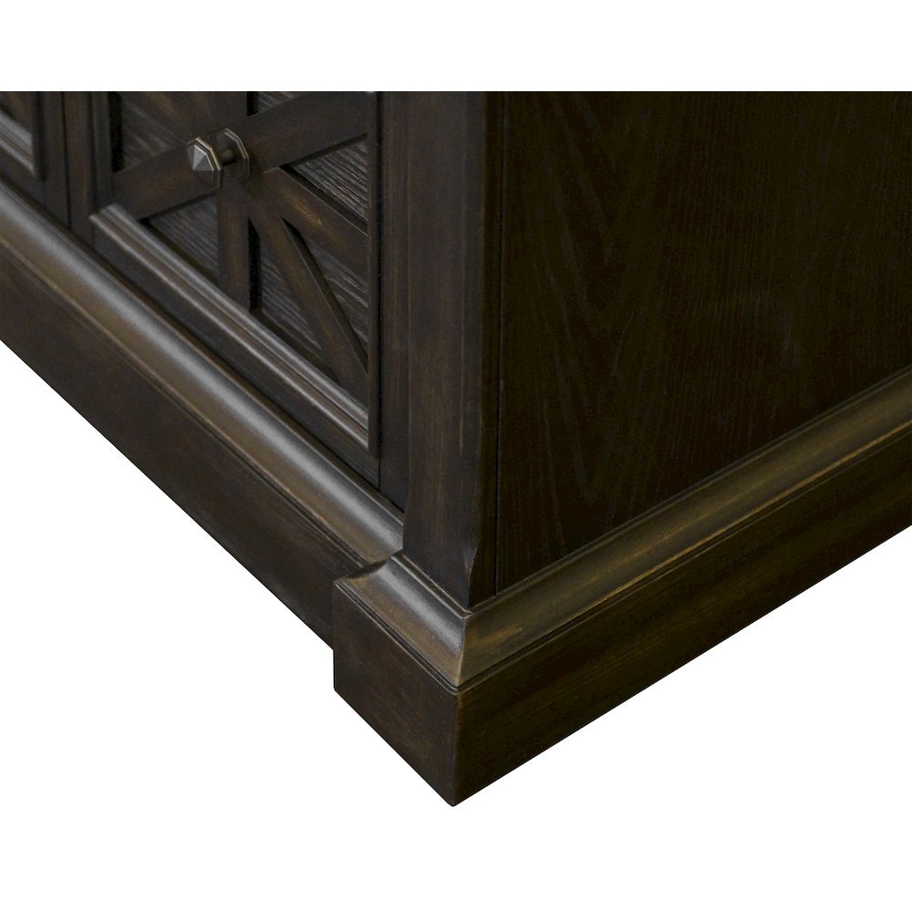 Brown Wooden Filing Cabinet with Drawers, Decorative Office Cabinet