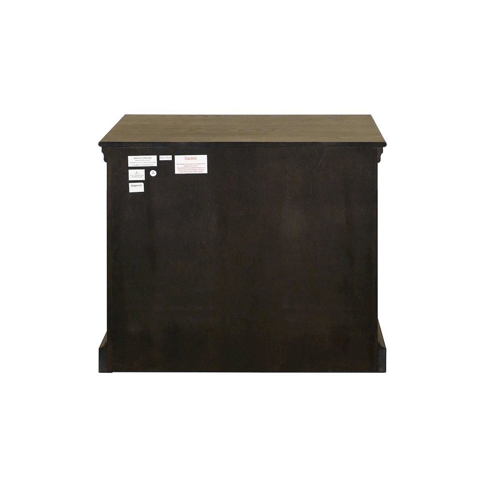 Brown Wooden Filing Cabinet with Drawers, Decorative Office Cabinet