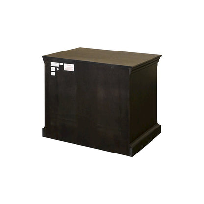 Brown Wooden Filing Cabinet with Drawers, Decorative Office Cabinet