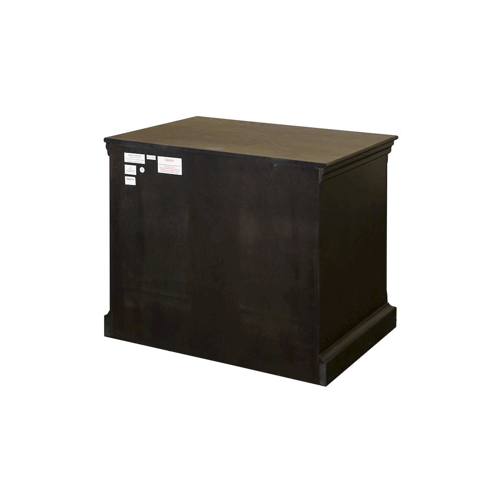 Brown Wooden Filing Cabinet with Drawers, Decorative Office Cabinet