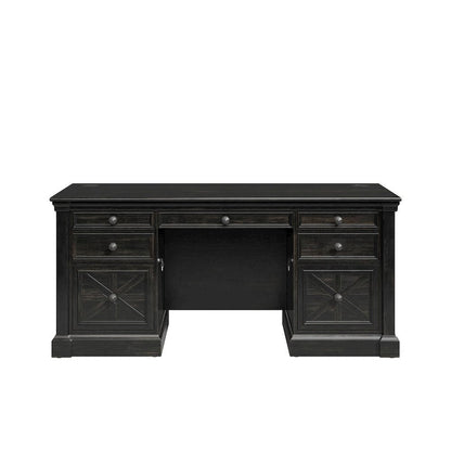 Modern Desk With Drawers – Aesthetic Wood Office Table for Bedroom Study
