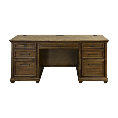 Executive Desk With Drawers and File Storage for Professional Offices