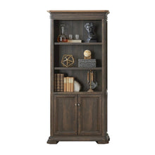 Executive Bookcase, Doors, Adjustable Shelves, Brown