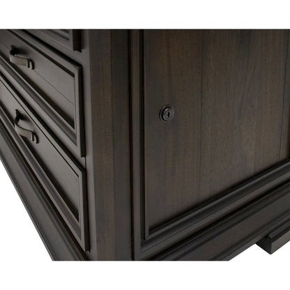 Wood Filing Cabinet with Drawers, Decorative Wooden Filing Cabinet