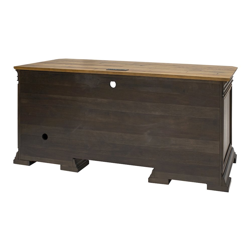Brown Executive Desk With Drawers – Wooden Office Desk With File Storage