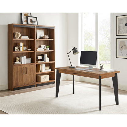 Avery Modern Writing Desk, Rich Medium Brown