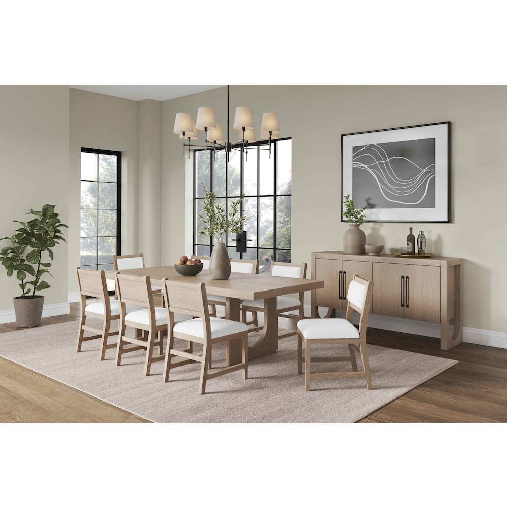 Canyon Drive Two Wood Modern Kitchen Table Chairs, Light Brown