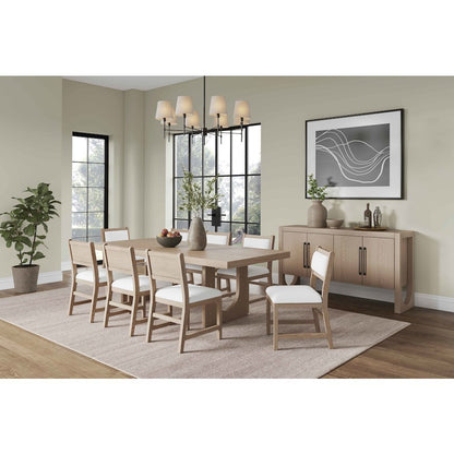 Canyon Drive Two Wood Modern Kitchen Table Chairs, Light Brown