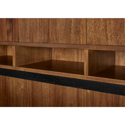 Avery Wood Hutch With Doors, Fully Assembled